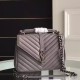 Fake Saint Laurent Medium Monogram College Bag in Grey Goatskin Replica Replica Saint Laurent Medium Monogram College Bag in Grey Goatskin