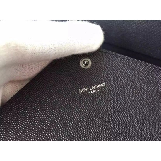 Replica Saint Laurent So Black Chain Wallet In Grained Leather Replica Saint Laurent So Black Chain Wallet In Grained Leather
