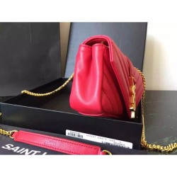 Replica Saint Laurent Red Baby Monogram Chain Bag Fake Saint Laurent Red Baby Monogram Chain Bag Replica
