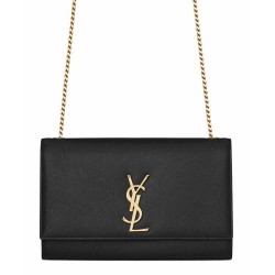Replica Saint Lauren Classic Medium KATE Monogram Satchel Black