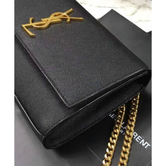 Fake Saint Lauren Classic Medium KATE Monogram Satchel Black Replica Replica Saint Lauren Classic Medium KATE Monogram Satchel Black