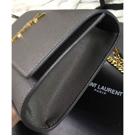 Fake Saint Lauren Classic Medium KATE Monogram Satchel Dark Gray Replica Replica Saint Lauren Classic Medium KATE Monogram Satchel Dark Gray
