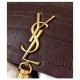 Replica Saint Lauren Crocodile Small Monogram Chain Bag Mauve Fake Saint Lauren Crocodile Small Monogram Chain Bag Mauve Replica