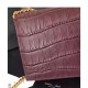 Replica Saint Lauren Crocodile Small Monogram Chain Bag Mauve Fake Saint Lauren Crocodile Small Monogram Chain Bag Mauve Replica