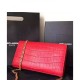 Replica Saint Lauren Crocodile Small Monogram Chain Bag Red Replica Saint Lauren Crocodile Small Monogram Chain Bag Red