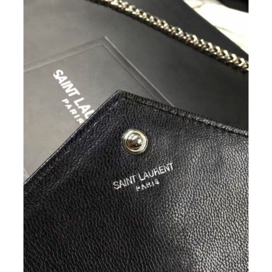 Replica Saint Lauren Monogram Chain Wallet Black Fake Saint Lauren Monogram Chain Wallet Black Replica