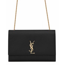 Fake YSL Classic Large KATE Monogram Saint Lauren Satchel Black Replica
