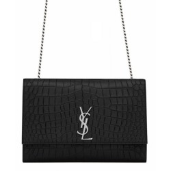 Replica YSL Classic Large Kate Monogram Saint Laurent Black