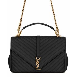 Replica YSL Classic Large Monogram Saint Lauren College Bag Black
