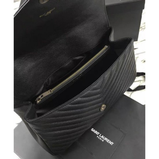 Replica YSL Classic Large Monogram Saint Lauren College Bag Black Replica YSL Classic Large Monogram Saint Lauren College Bag Black