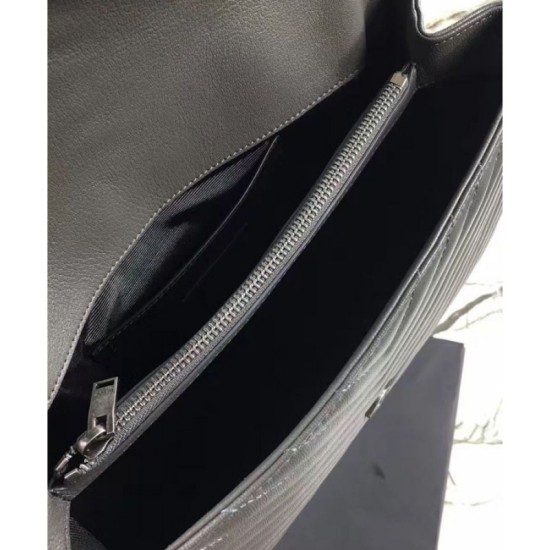 Replica YSL Classic Large Monogram Saint Lauren College Bag Gray Replica YSL Classic Large Monogram Saint Lauren College Bag Gray