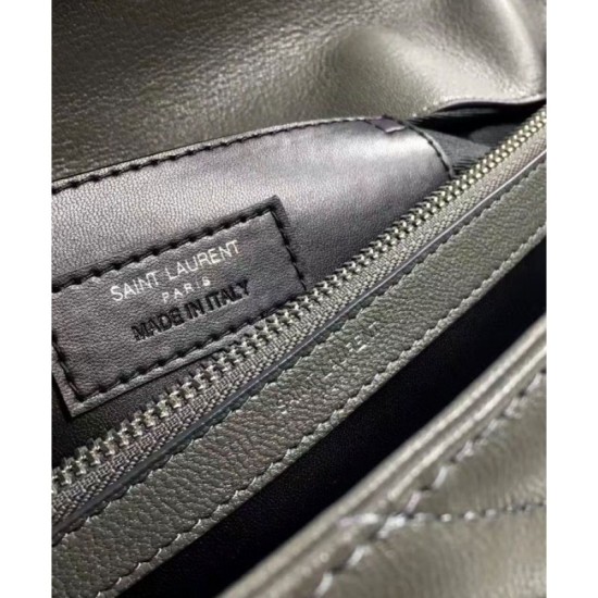 Replica YSL Classic Large Monogram Saint Lauren College Bag Gray Replica YSL Classic Large Monogram Saint Lauren College Bag Gray