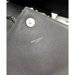 Replica YSL Classic Large Monogram Saint Lauren College Bag Gray