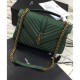 Fake YSL Classic Large Monogram Saint Lauren College Bag Green Replica Replica YSL Classic Large Monogram Saint Lauren College Bag Green