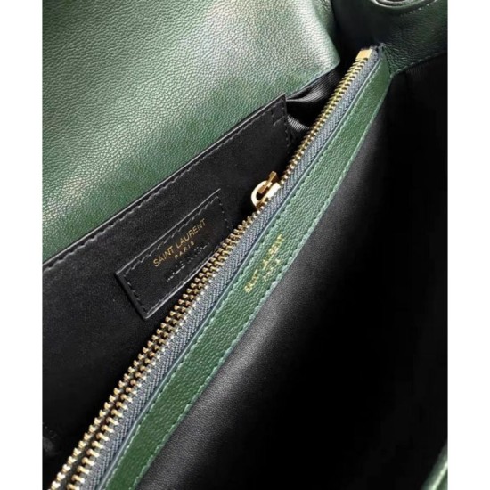 Fake YSL Classic Large Monogram Saint Lauren College Bag Green Replica Replica YSL Classic Large Monogram Saint Lauren College Bag Green