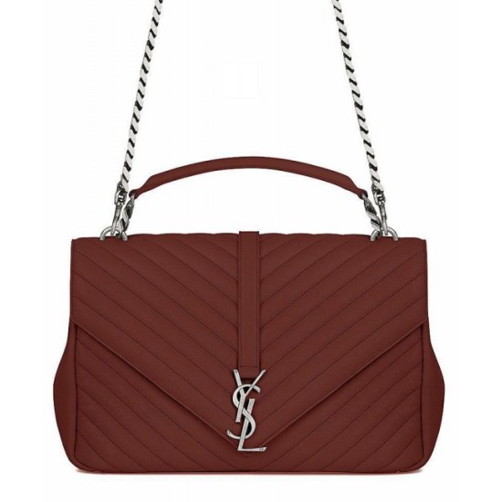 Fake YSL Classic Large Monogram Saint Lauren College Bag Mauve Replica Replica YSL Classic Large Monogram Saint Lauren College Bag Mauve