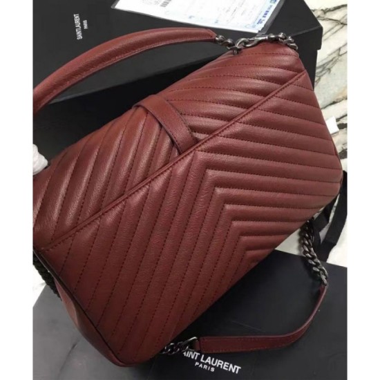 Fake YSL Classic Large Monogram Saint Lauren College Bag Mauve Replica Replica YSL Classic Large Monogram Saint Lauren College Bag Mauve