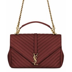 Fake YSL Classic Large Monogram Saint Lauren College Bag Red Replica