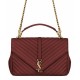 Fake YSL Classic Large Monogram Saint Lauren College Bag Red Replica