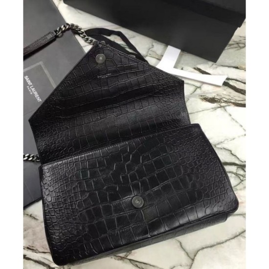 Replica YSL Classic Large Monogram Saint Laurent College Bag Black