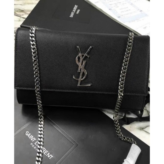 Replica YSL Classic Medium KATE Monogram Saint Lauren Satchel Black Replica YSL Classic Medium KATE Monogram Saint Lauren Satchel Black