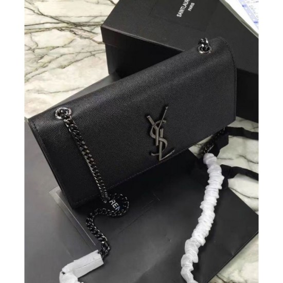 Replica YSL Classic Medium KATE Monogram SAINT LAURENT Satchel Black Fake YSL Classic Medium KATE Monogram SAINT LAURENT Satchel Black Replica