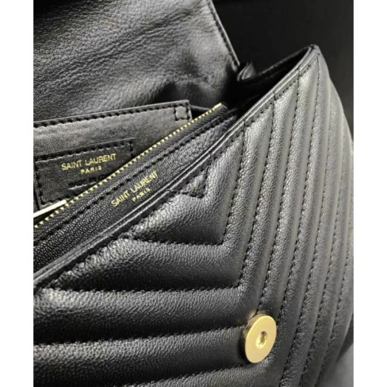 Replica YSL Classic Medium Monogram Saint Lauren College Bag Black Replica YSL Classic Medium Monogram Saint Lauren College Bag Black