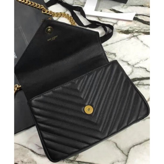 Replica YSL Classic Medium Monogram Saint Lauren College Bag Black Replica YSL Classic Medium Monogram Saint Lauren College Bag Black