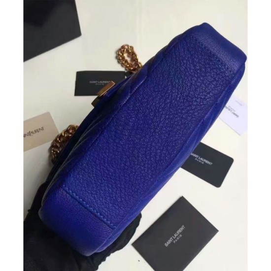 Fake YSL Classic Medium Monogram Saint Lauren College Bag Blue Replica Fake YSL Classic Medium Monogram Saint Lauren College Bag Blue Replica