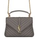 Replica YSL Classic Medium Monogram Saint Lauren College Bag Gray Fake YSL Classic Medium Monogram Saint Lauren College Bag Gray Replica