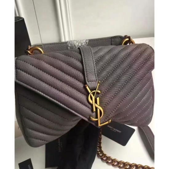 Replica YSL Classic Medium Monogram Saint Lauren College Bag Gray Fake YSL Classic Medium Monogram Saint Lauren College Bag Gray Replica