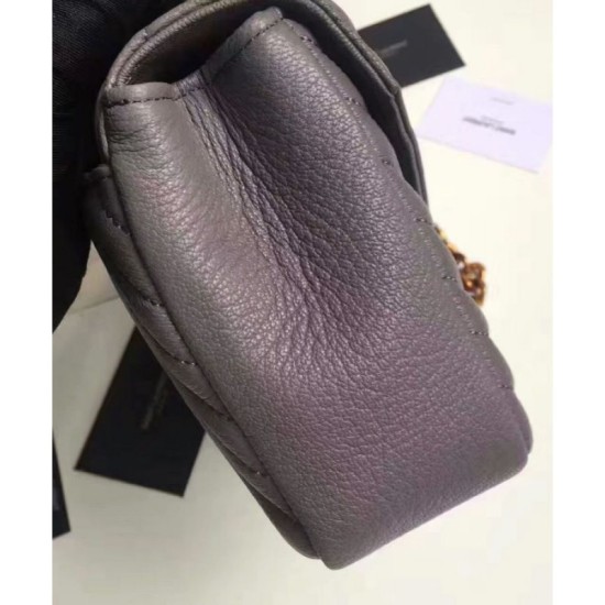 Replica YSL Classic Medium Monogram Saint Lauren College Bag Gray Fake YSL Classic Medium Monogram Saint Lauren College Bag Gray Replica