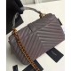 Replica YSL Classic Medium Monogram Saint Lauren College Bag Gray Fake YSL Classic Medium Monogram Saint Lauren College Bag Gray Replica