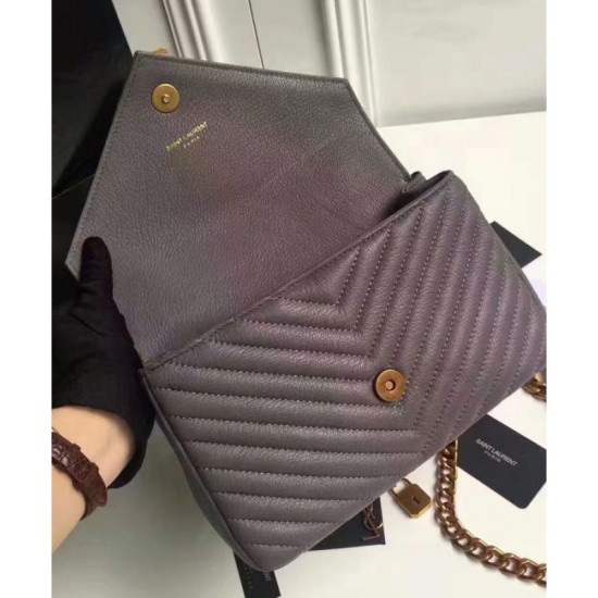 Replica YSL Classic Medium Monogram Saint Lauren College Bag Gray Fake YSL Classic Medium Monogram Saint Lauren College Bag Gray Replica