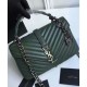 Replica YSL Classic Medium Monogram Saint Lauren College Bag Green