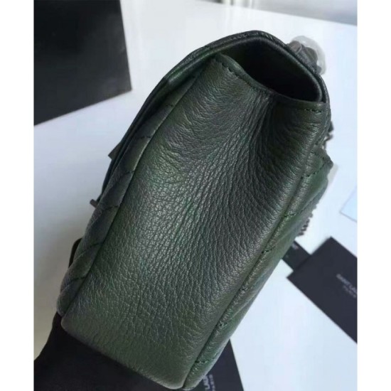 Replica YSL Classic Medium Monogram Saint Lauren College Bag Green