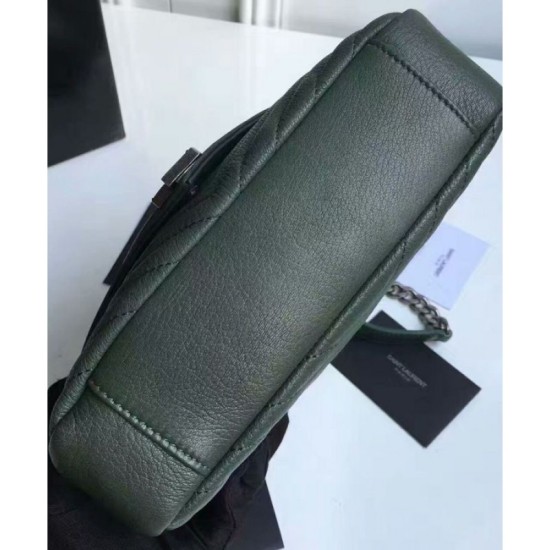 Replica YSL Classic Medium Monogram Saint Lauren College Bag Green