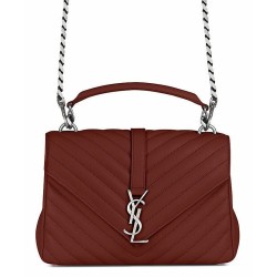 Replica YSL Classic Medium Monogram Saint Lauren College Bag Mauve