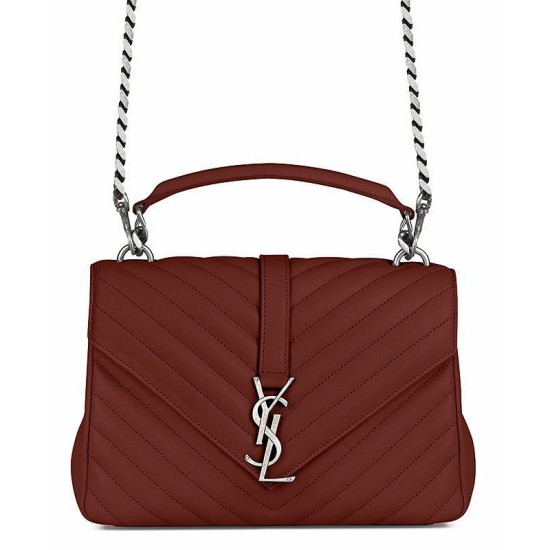 Replica YSL Classic Medium Monogram Saint Lauren College Bag Mauve Replica YSL Classic Medium Monogram Saint Lauren College Bag Mauve