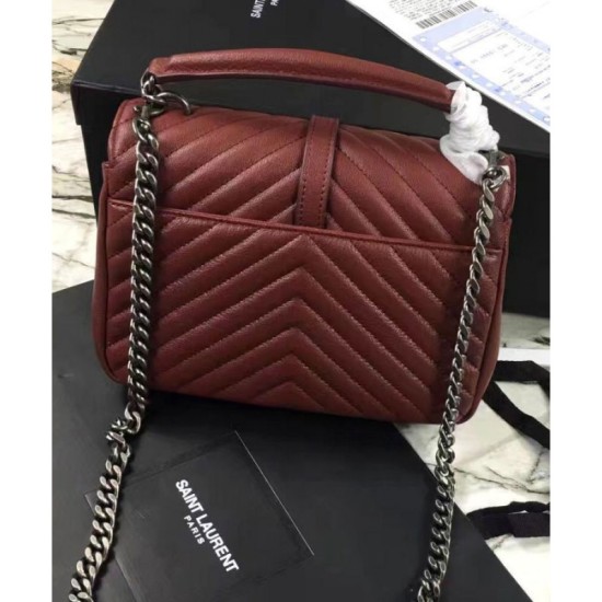 Replica YSL Classic Medium Monogram Saint Lauren College Bag Mauve Replica YSL Classic Medium Monogram Saint Lauren College Bag Mauve
