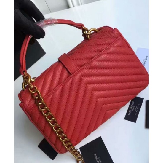 Replica YSL Classic Medium Monogram Saint Lauren College Bag Red Replica YSL Classic Medium Monogram Saint Lauren College Bag Red