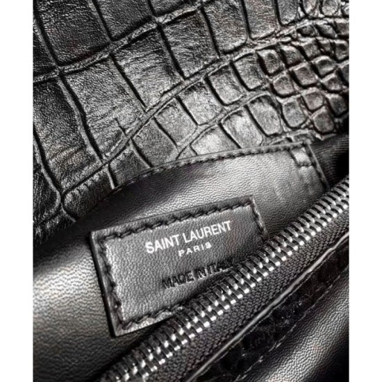 Replica YSL Classic Medium Monogram Saint Laurent College Bag Black