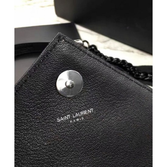 Replica YSL Classic Medium Monogram Saint Laurent College Bag Black