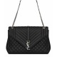Replica YSL Large Monogram Envelope Satchel Black Replica YSL Large Monogram Envelope Satchel Black