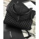 Replica YSL Large Monogram Envelope Satchel Black Replica YSL Large Monogram Envelope Satchel Black