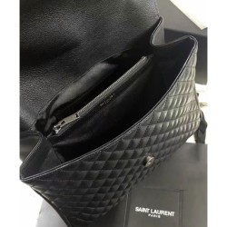 Replica YSL Large Monogram Envelope Satchel Black