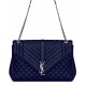 Replica YSL Large Monogram Envelope Satchel Dark Blue Fake YSL Large Monogram Envelope Satchel Dark Blue Replica