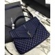 Replica YSL Large Monogram Envelope Satchel Dark Blue Fake YSL Large Monogram Envelope Satchel Dark Blue Replica