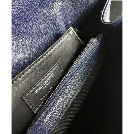 Replica YSL Large Monogram Envelope Satchel Dark Blue Fake YSL Large Monogram Envelope Satchel Dark Blue Replica