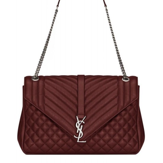 Replica YSL Large Monogram Envelope Satchel Mauve Replica YSL Large Monogram Envelope Satchel Mauve